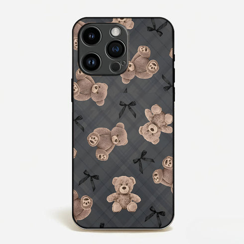 Goth Teddy Charm Phone Case
